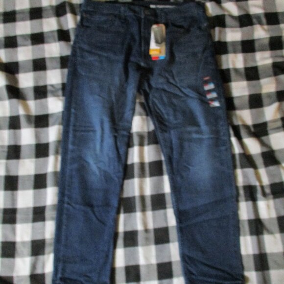 LEVI'S "502 TAPER" PERFORMANCE BLUE STRETCH DENIM ALL SEASONS TECH JEANS🆕 - Picture 3 of 5